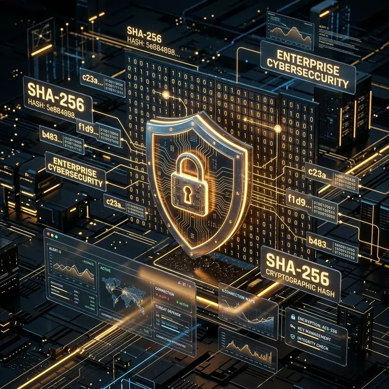 SHA-256 Cryptographic Studio Visual